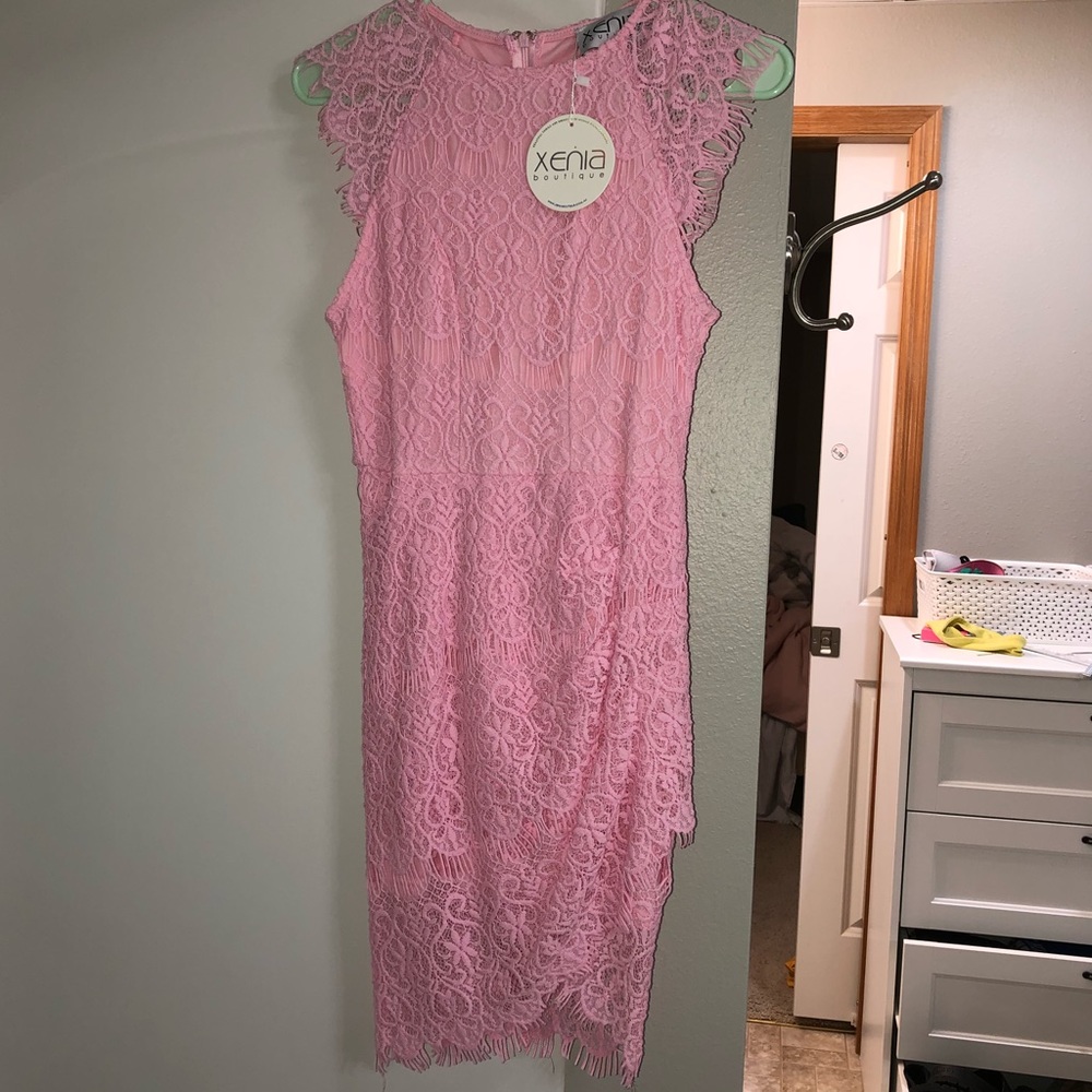 Brand New Pink Lace Dress